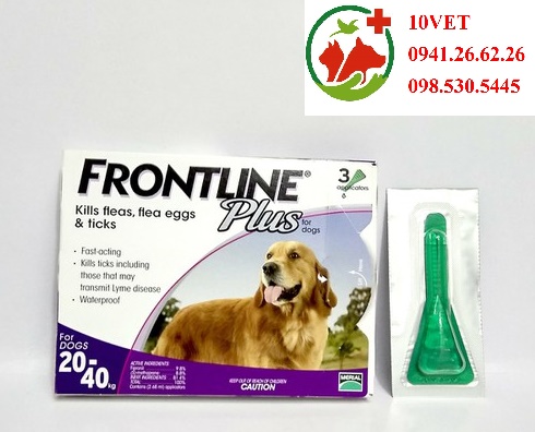 Nhỏ gáy Frontline Plus cho chó 20 - 40kg