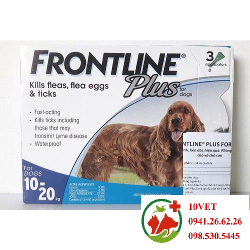 Nhỏ gáy Frontline Plus cho chó 10 - 20kg