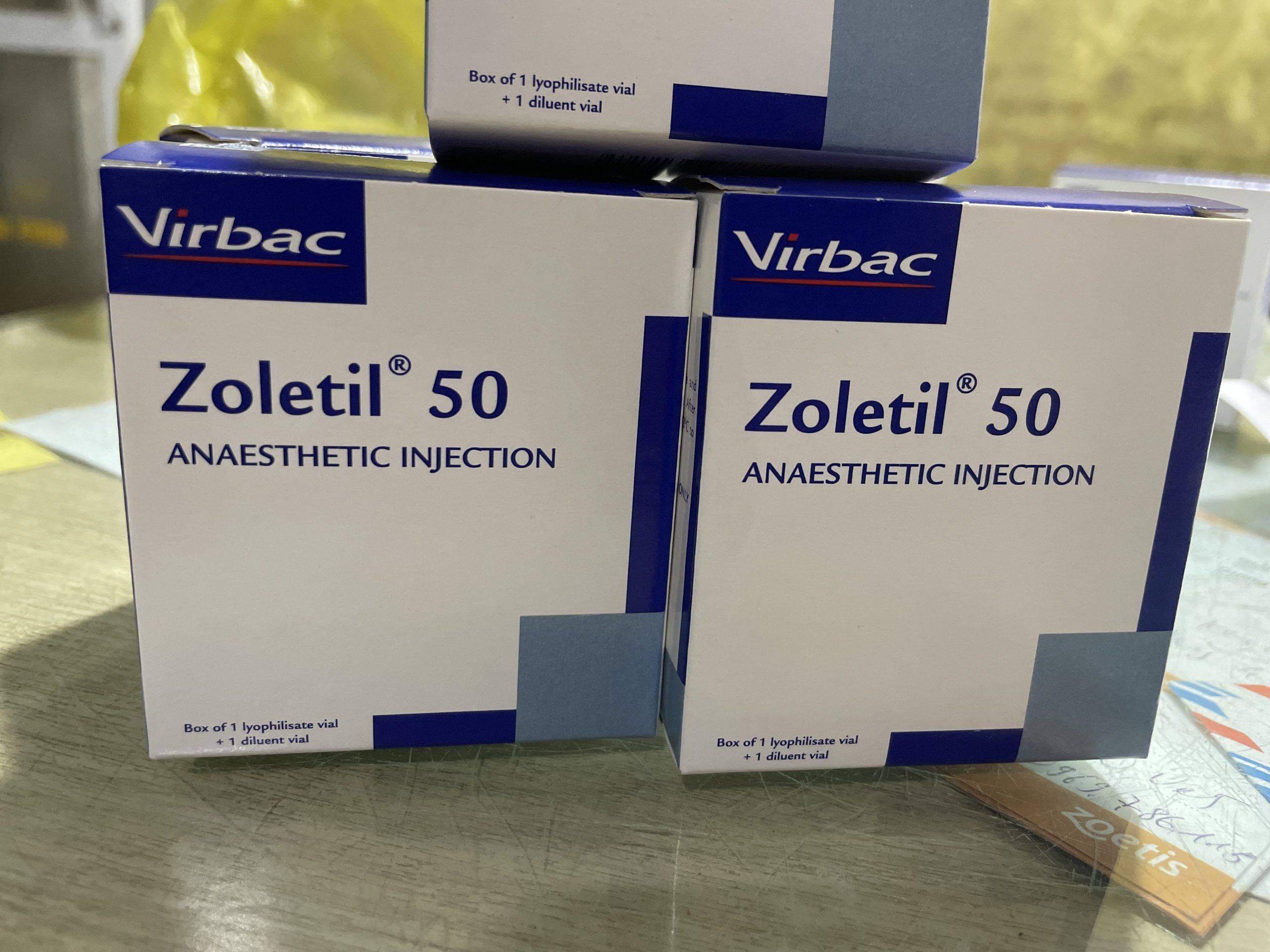 thuốc gây mê cho chó mèo Zoletil 50 mg